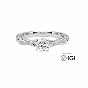 .50 ct Lab Grown Diamond in 14K Whitegold Ring .50 ct Lab Grown Diamond in 14K Whitegold Ring