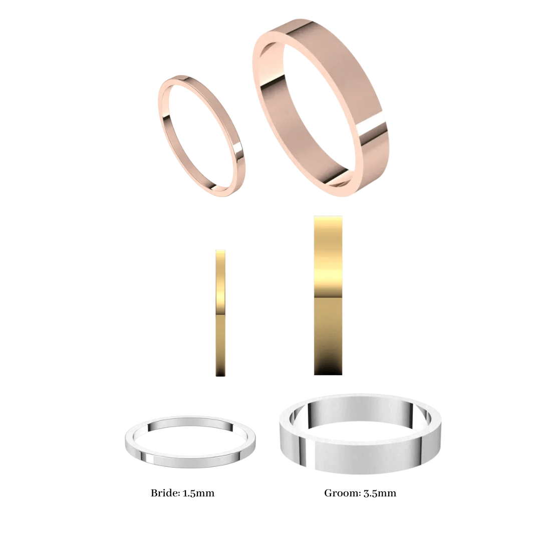Sky Wedding Rings