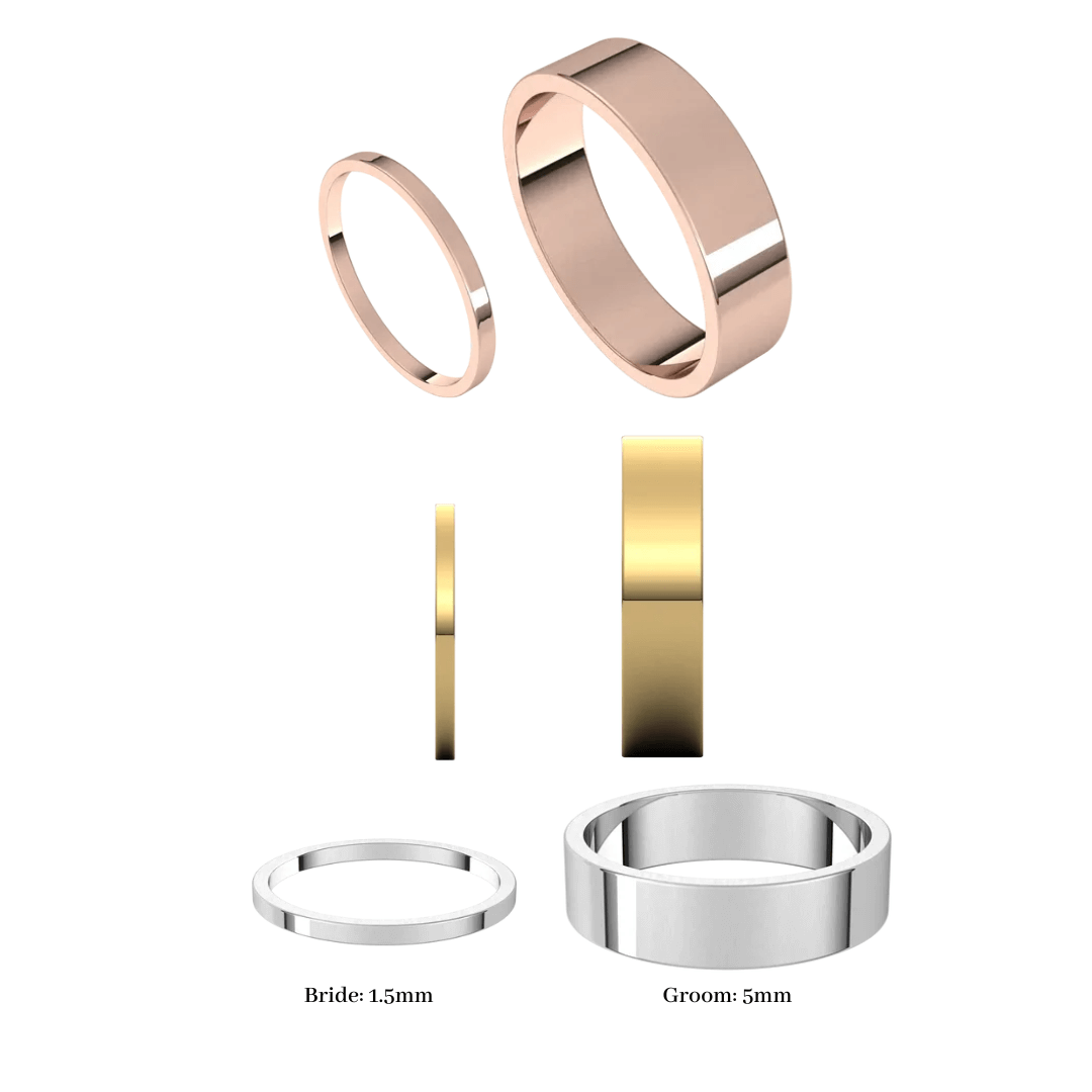 Sky Wedding Rings