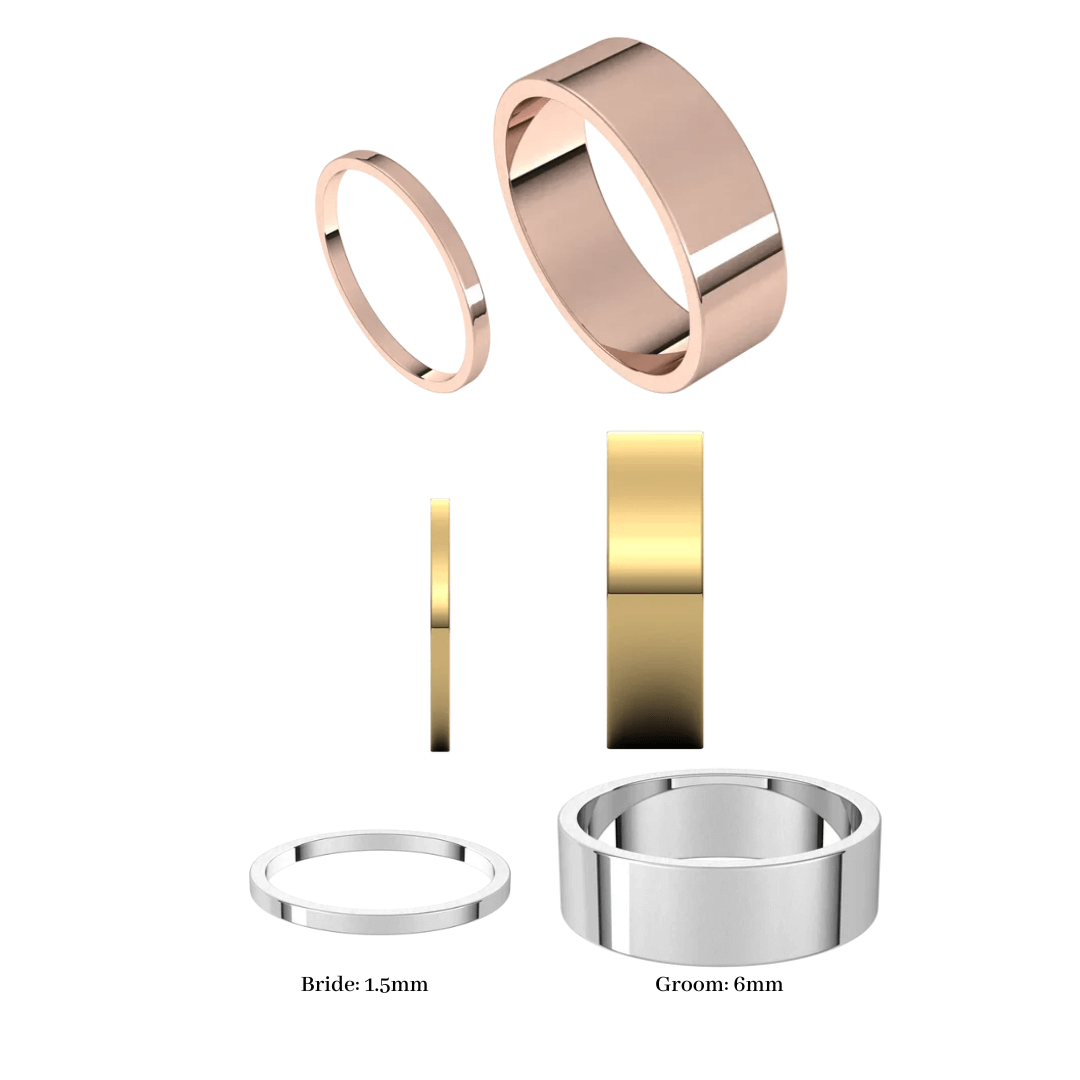 Sky Wedding Rings
