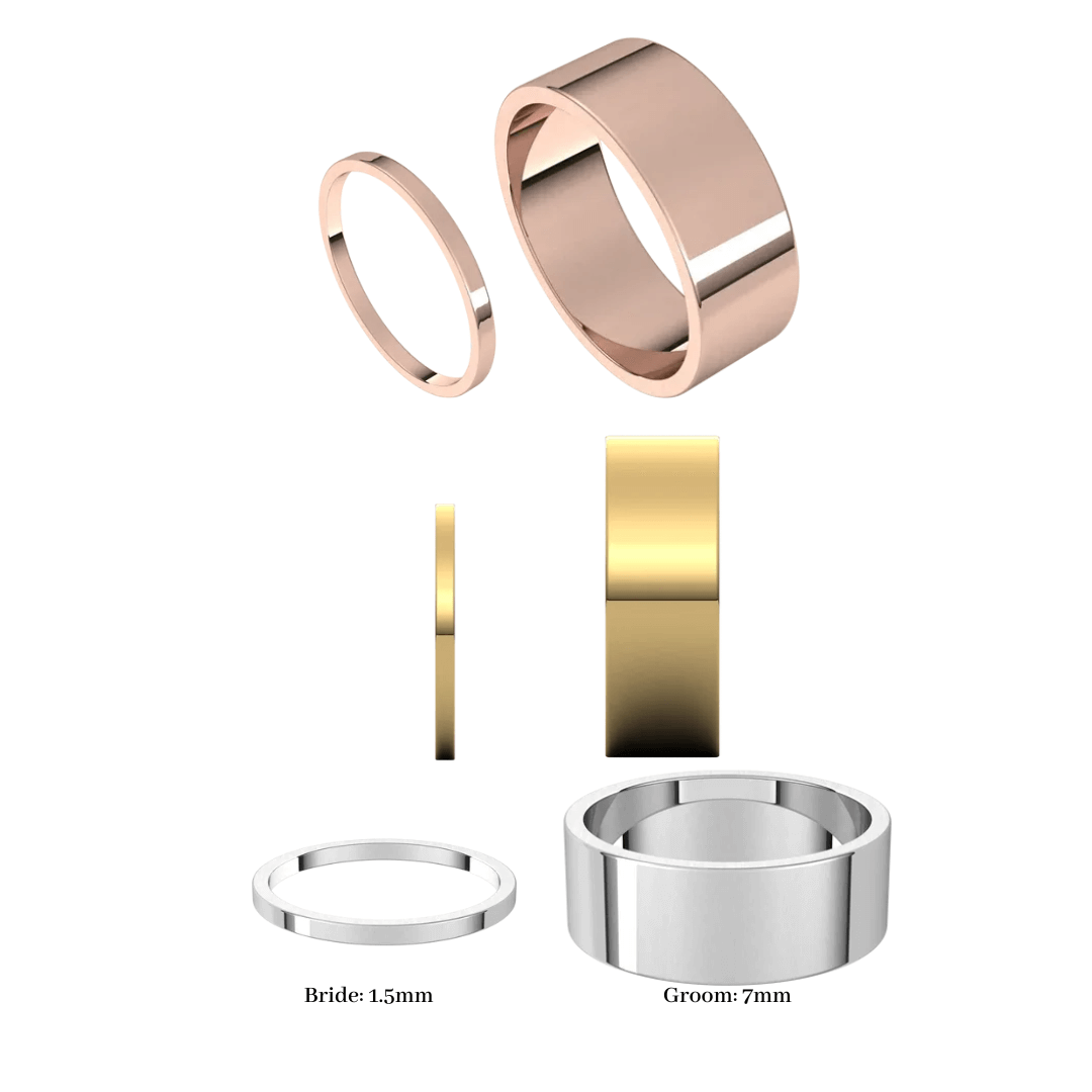 Sky Wedding Rings