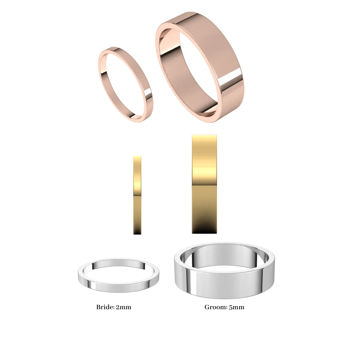 Sky Wedding Rings