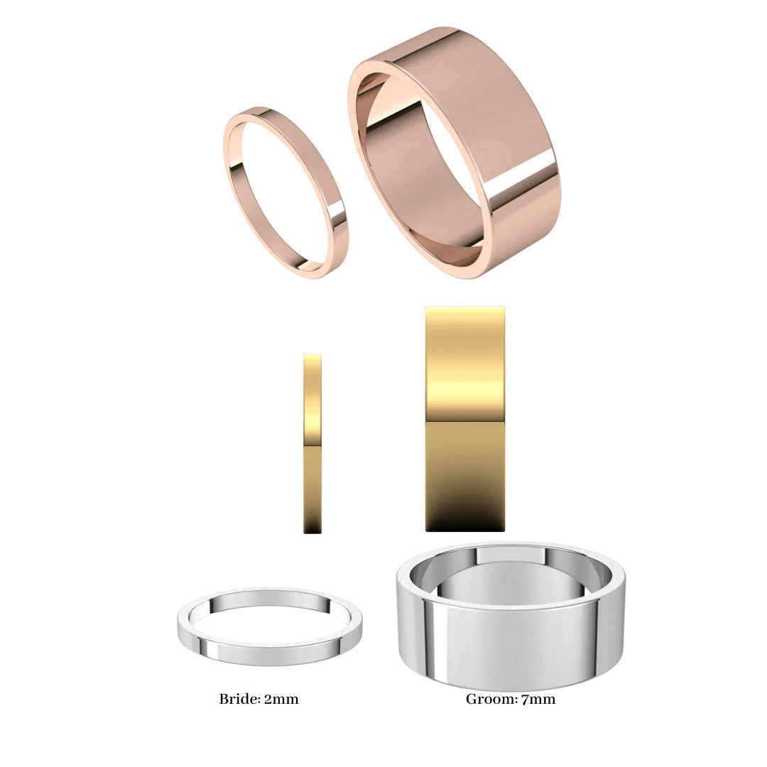 Sky Wedding Rings