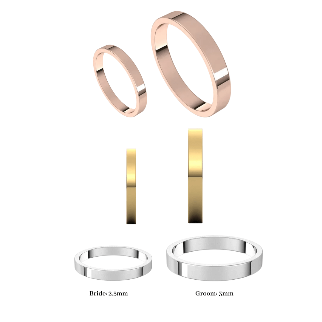 Sky Wedding Rings