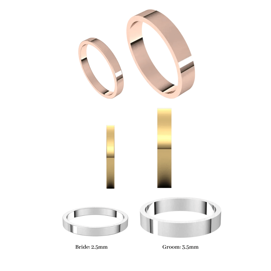 Sky Wedding Rings