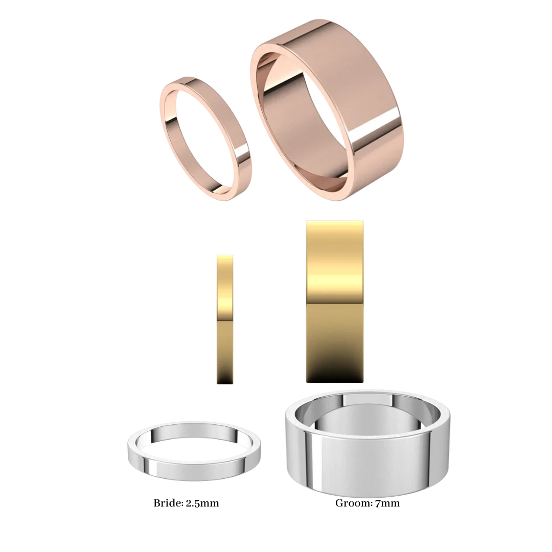 Sky Wedding Rings