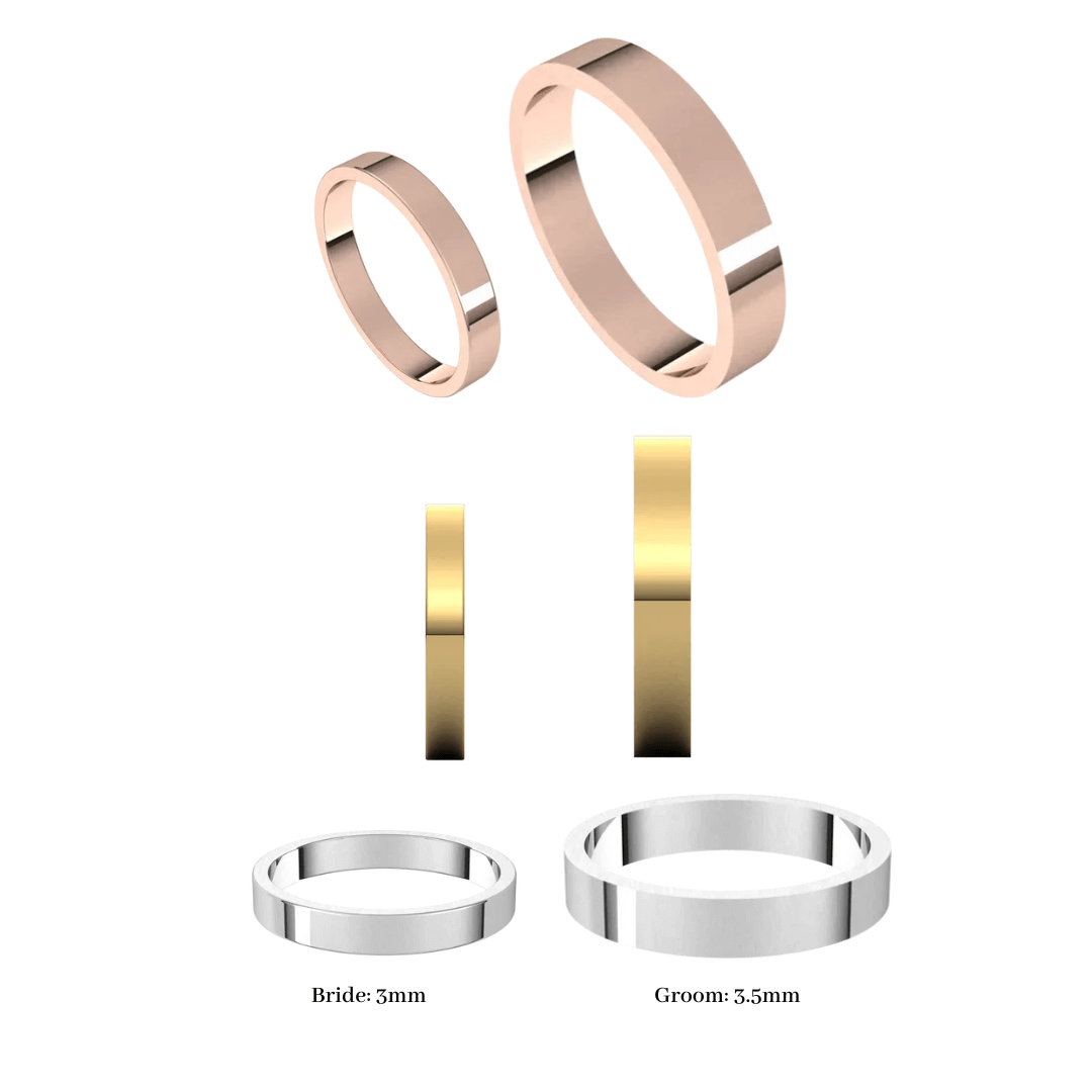 Sky Wedding Rings