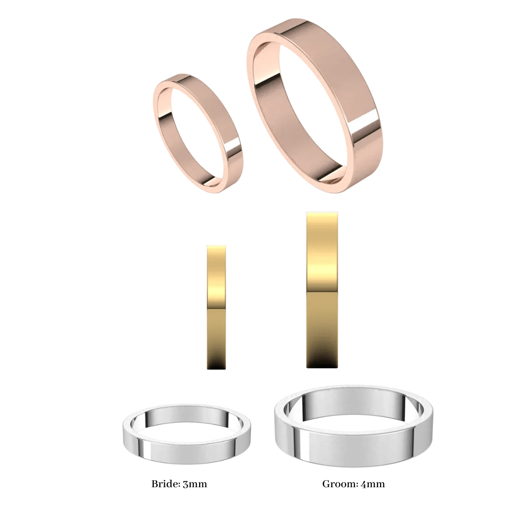 Sky Wedding Rings
