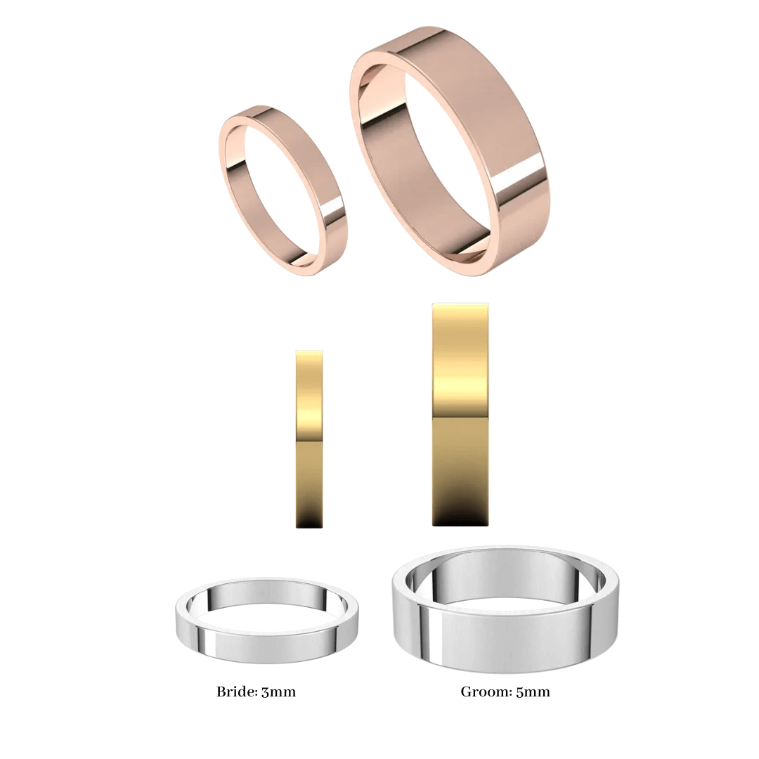 Sky Wedding Rings