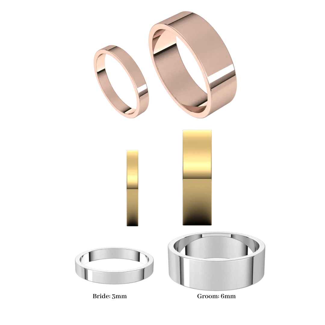 Sky Wedding Rings