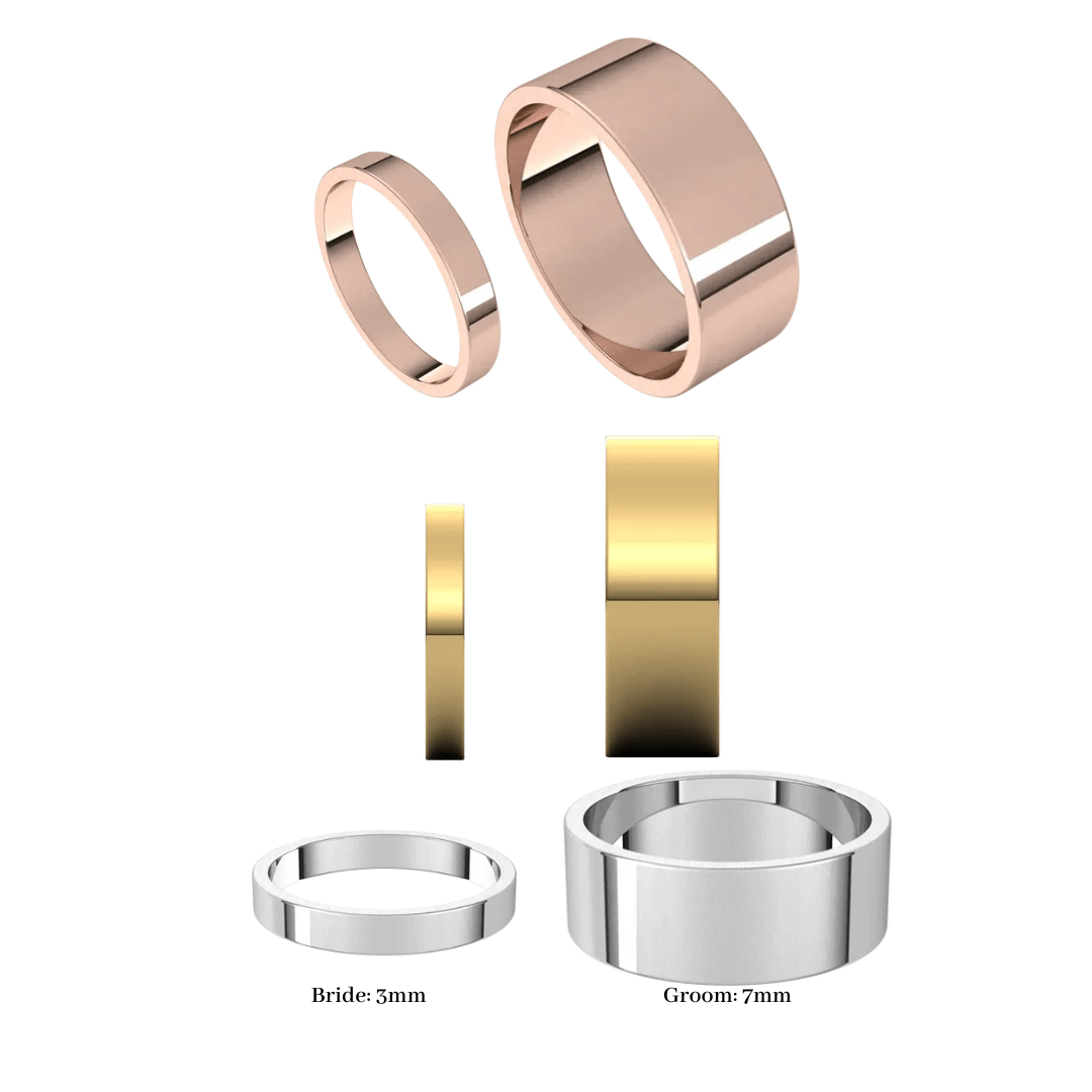 Sky Wedding Rings