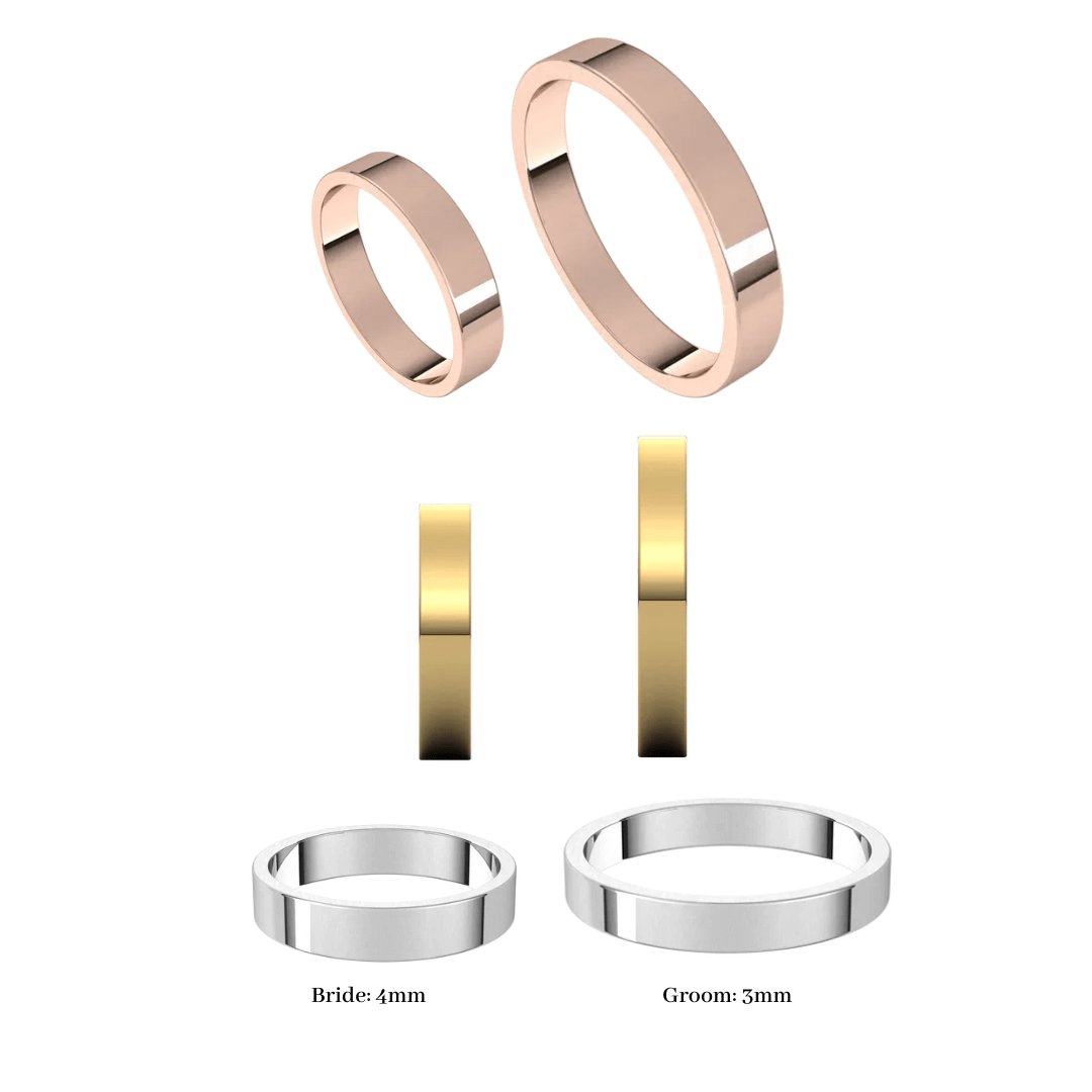 Sky Wedding Rings