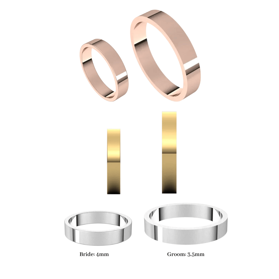 Sky Wedding Rings