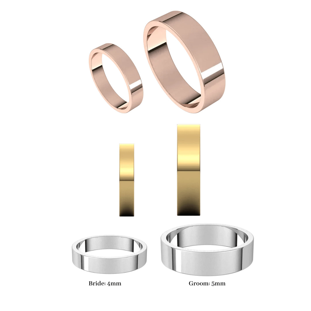 Sky Wedding Rings
