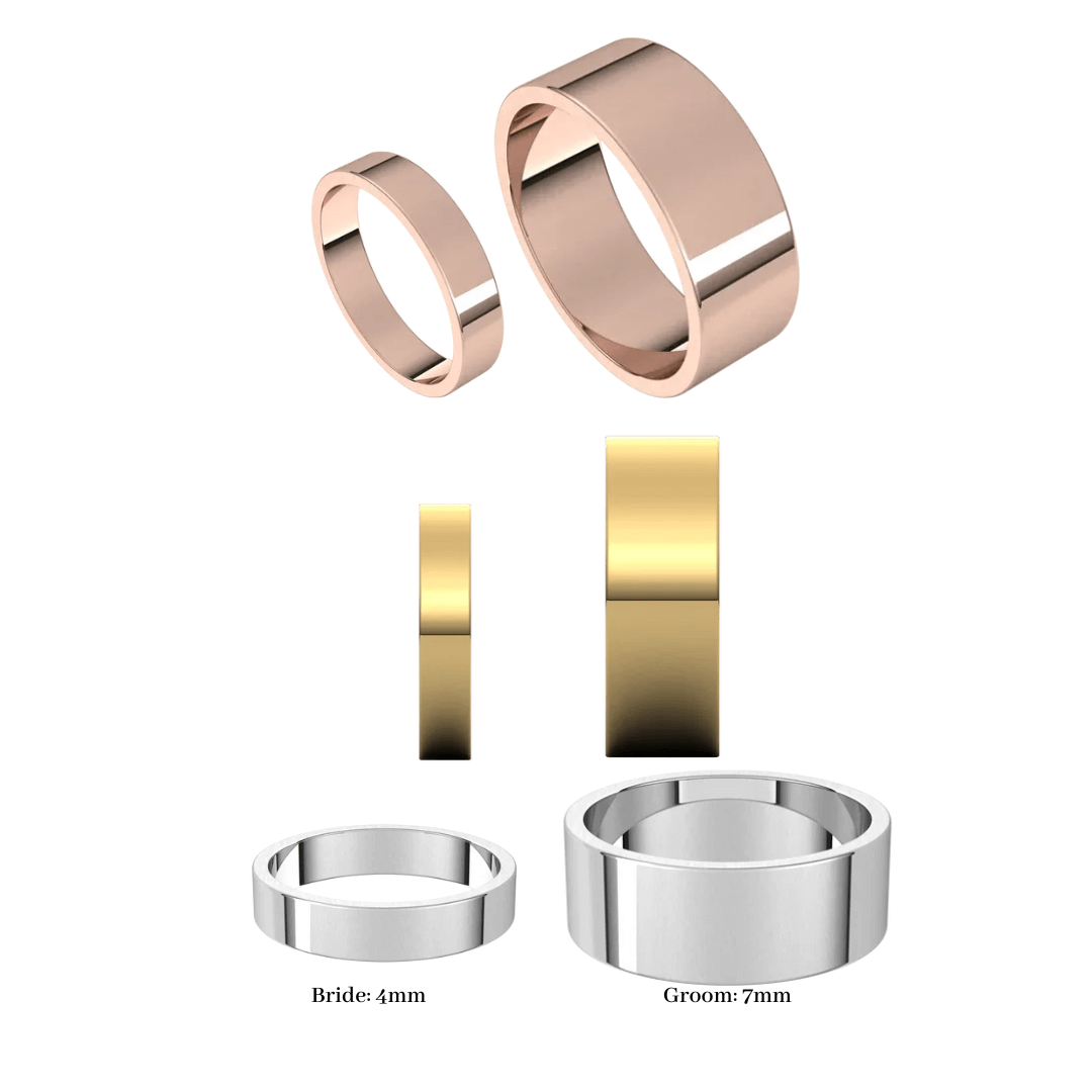 Sky Wedding Rings
