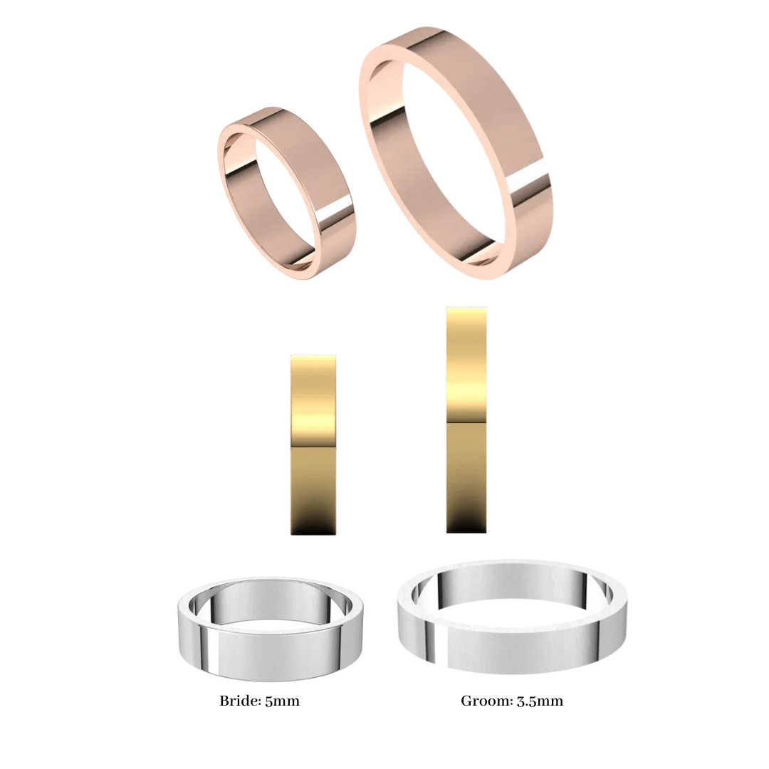 Sky Wedding Rings