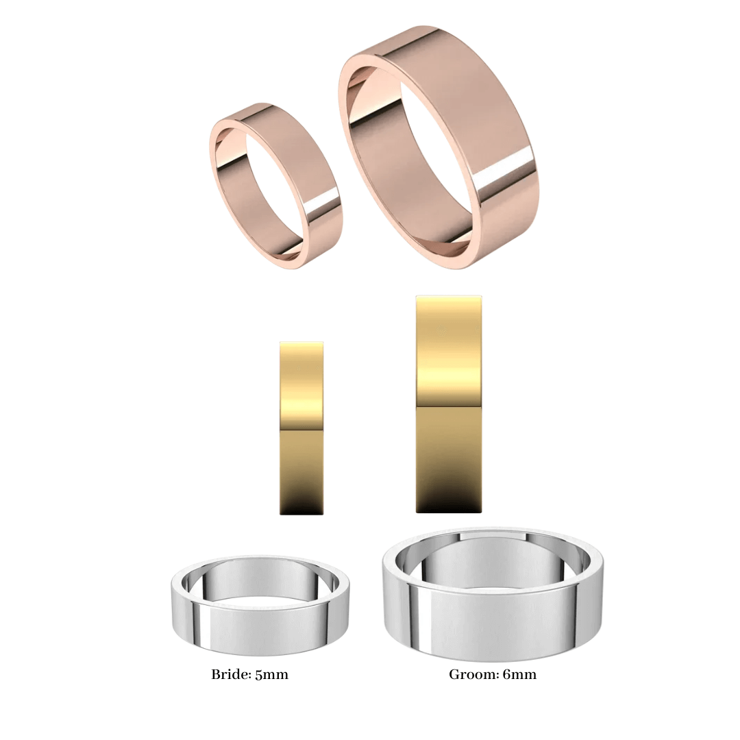 Sky Wedding Rings
