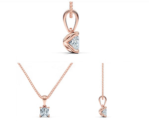 .50 ct. Lab Dimond Solitaire Necklace .50 ct. Lab Dimond Solitaire Necklace