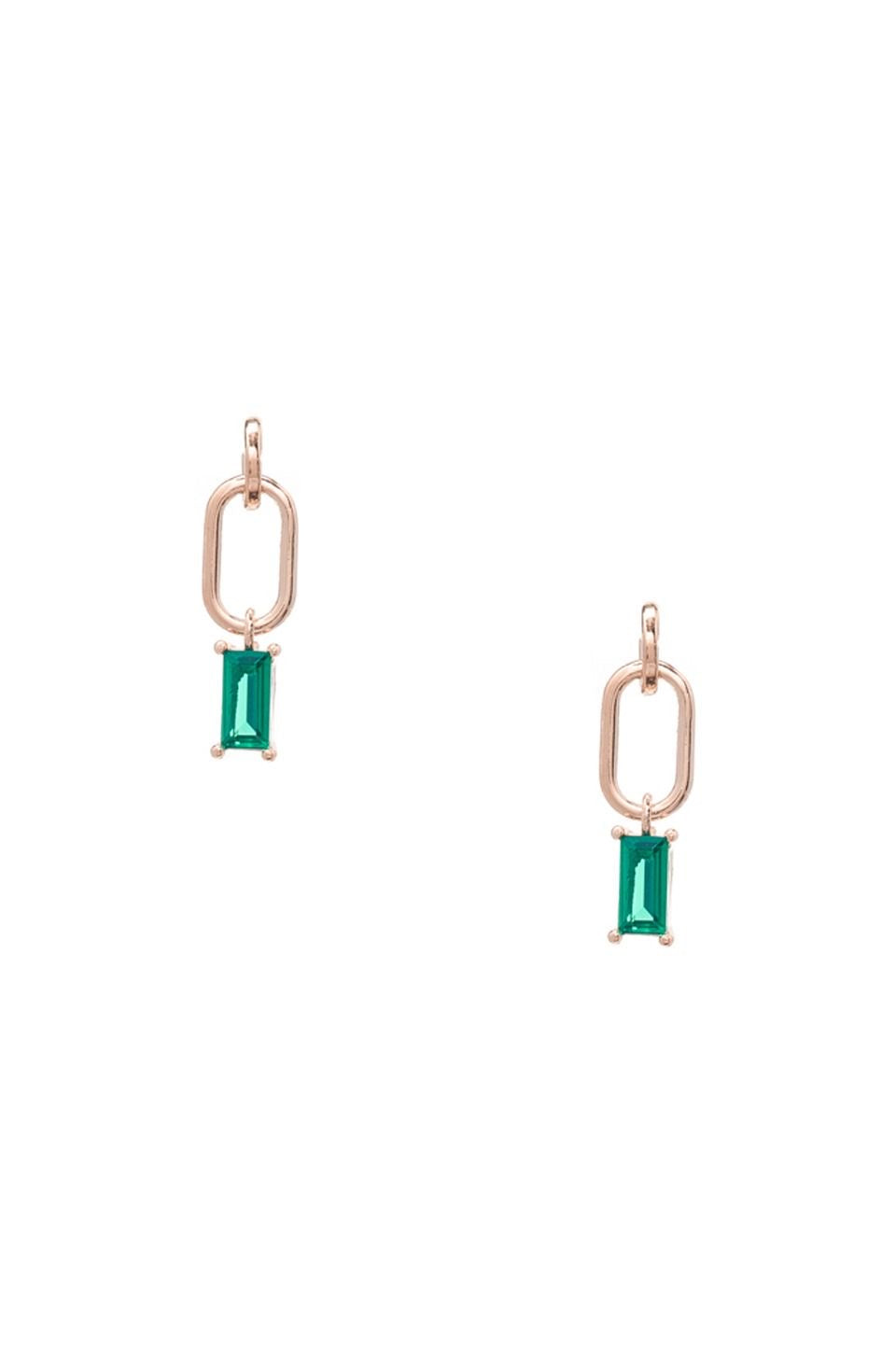 Ashley Emerald Diamond Earrings
