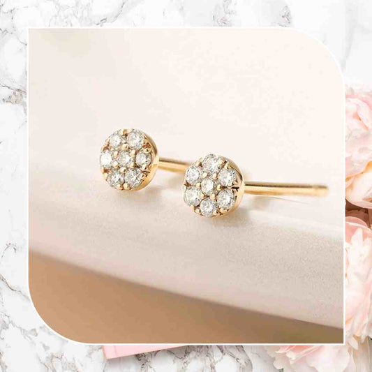 Flourett Diamond Stud Earrings