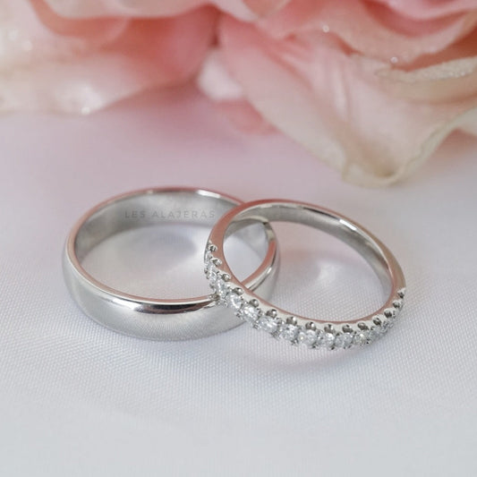 Zale Half Eternity Diamond Platinum Ring