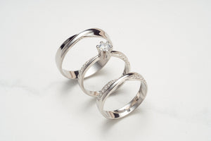 Rafaela Diamond Wedding Rings Set Rafaela Diamond Wedding Rings Set