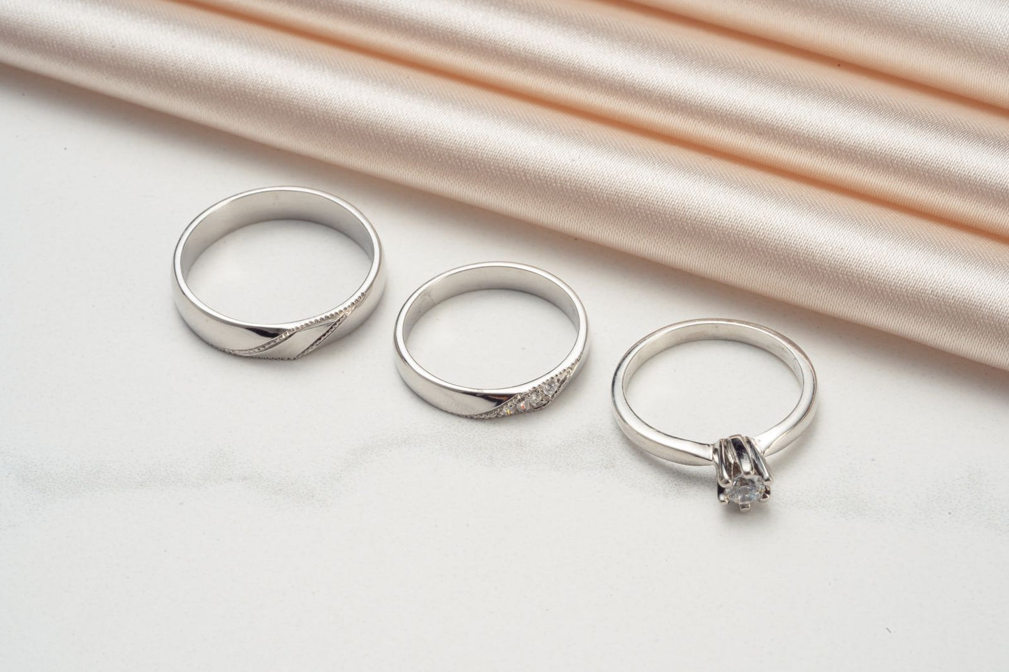 Eavan Diamond Wedding Rings Set