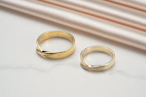 Calixta Mobius Diamond Wedding Rings Calixta Mobius Diamond Wedding Rings