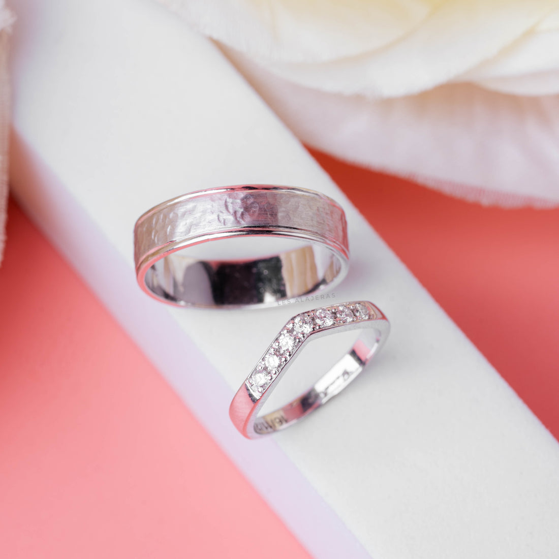 Custom platinum wedding rings