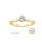 Melody Solitaire Diamond Engagement Ring