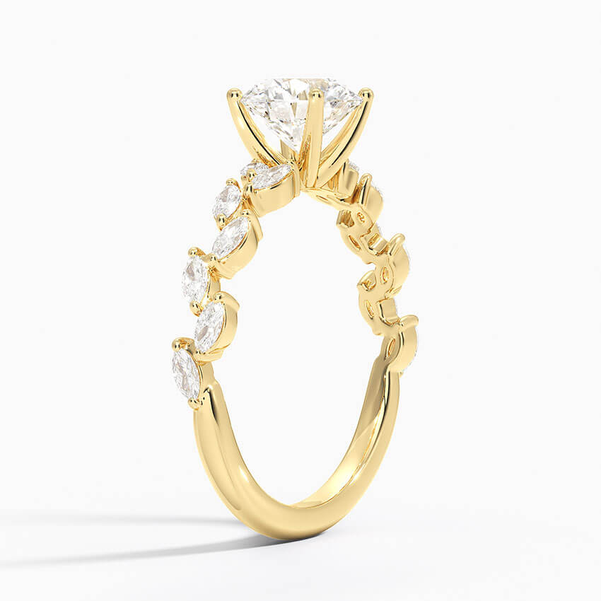 Magnolia Round Diamond Engagement Ring