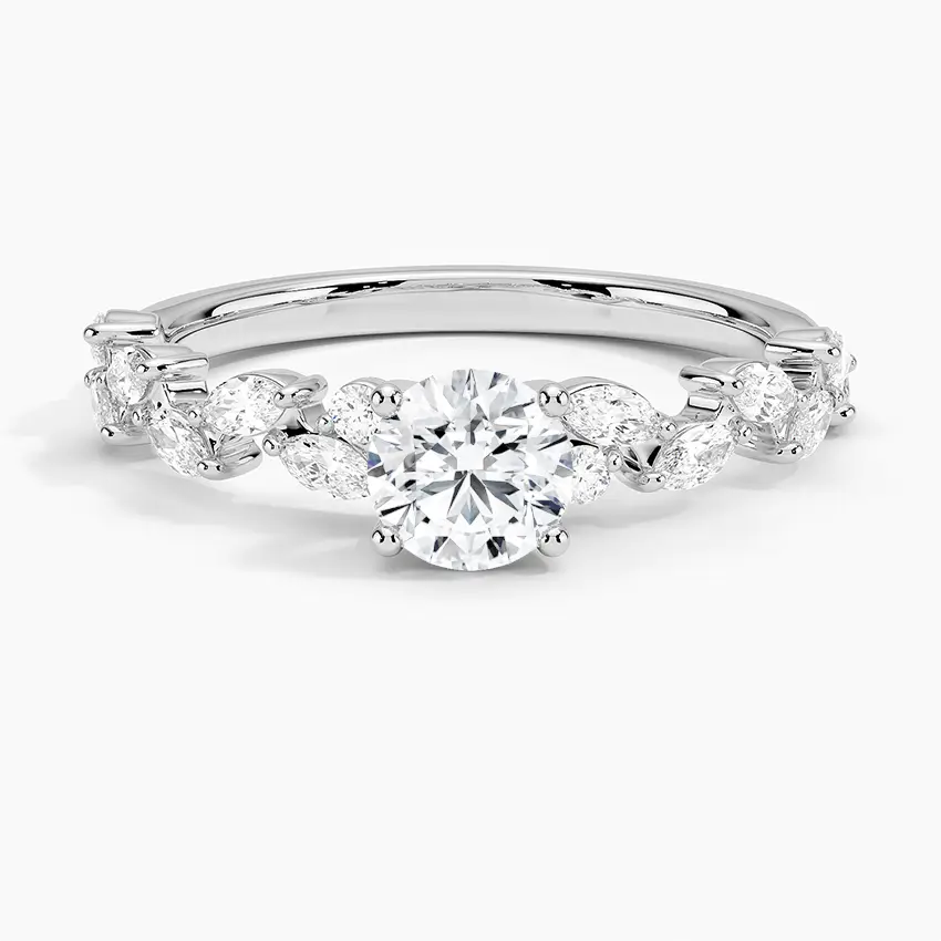Magnolia Round Diamond Engagement Ring