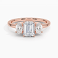 Aster Three Stone Diamond Engagement Ring