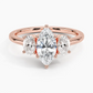 Aster Three Stone Diamond Engagement Ring