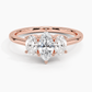 Aster Three Stone Diamond Engagement Ring