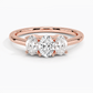 Aster Three Stone Diamond Engagement Ring