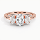 Aster Three Stone Diamond Engagement Ring