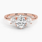 Aster Three Stone Diamond Engagement Ring