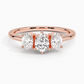 Aster Three Stone Diamond Engagement Ring