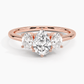 Aster Three Stone Diamond Engagement Ring