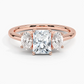 Aster Three Stone Diamond Engagement Ring