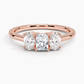 Aster Three Stone Diamond Engagement Ring