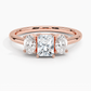 Aster Three Stone Diamond Engagement Ring