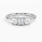 Aster Three Stone Diamond Engagement Ring