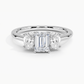 Aster Three Stone Diamond Engagement Ring