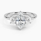 Aster Three Stone Diamond Engagement Ring