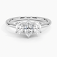 Aster Three Stone Diamond Engagement Ring