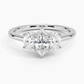 Aster Three Stone Diamond Engagement Ring