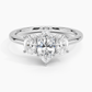 Aster Three Stone Diamond Engagement Ring