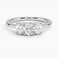 Aster Three Stone Diamond Engagement Ring